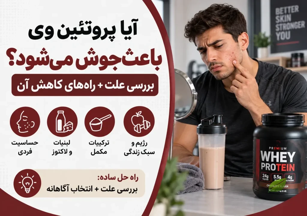 پروتئین وی و جوش صورت