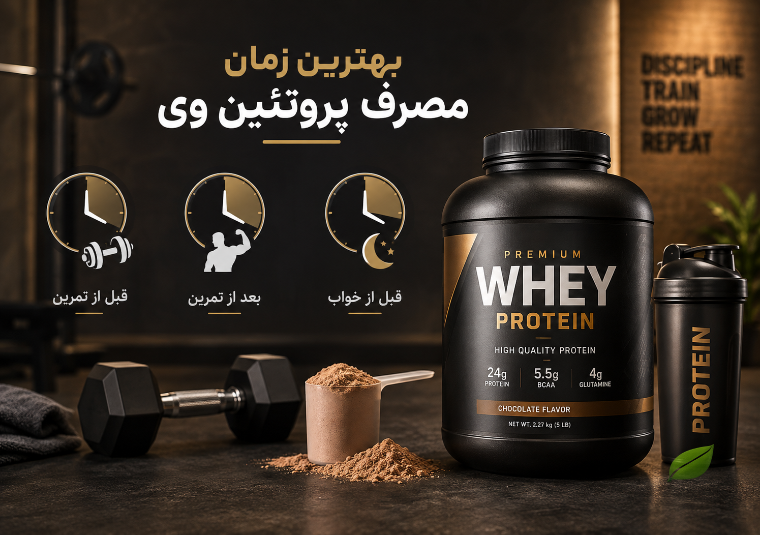 بهترین زمان مصرف پروتئین وی